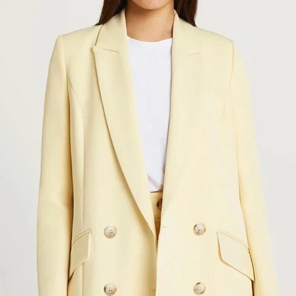 River Island Jackets & Blazers - River Island Light Yellow Suit Size 4